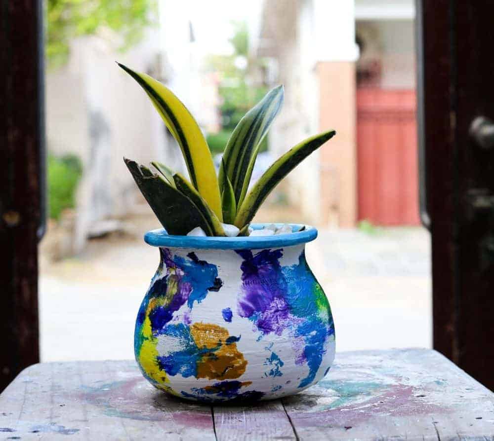 Hand-painted planters